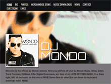 Tablet Screenshot of djmondomusic.com